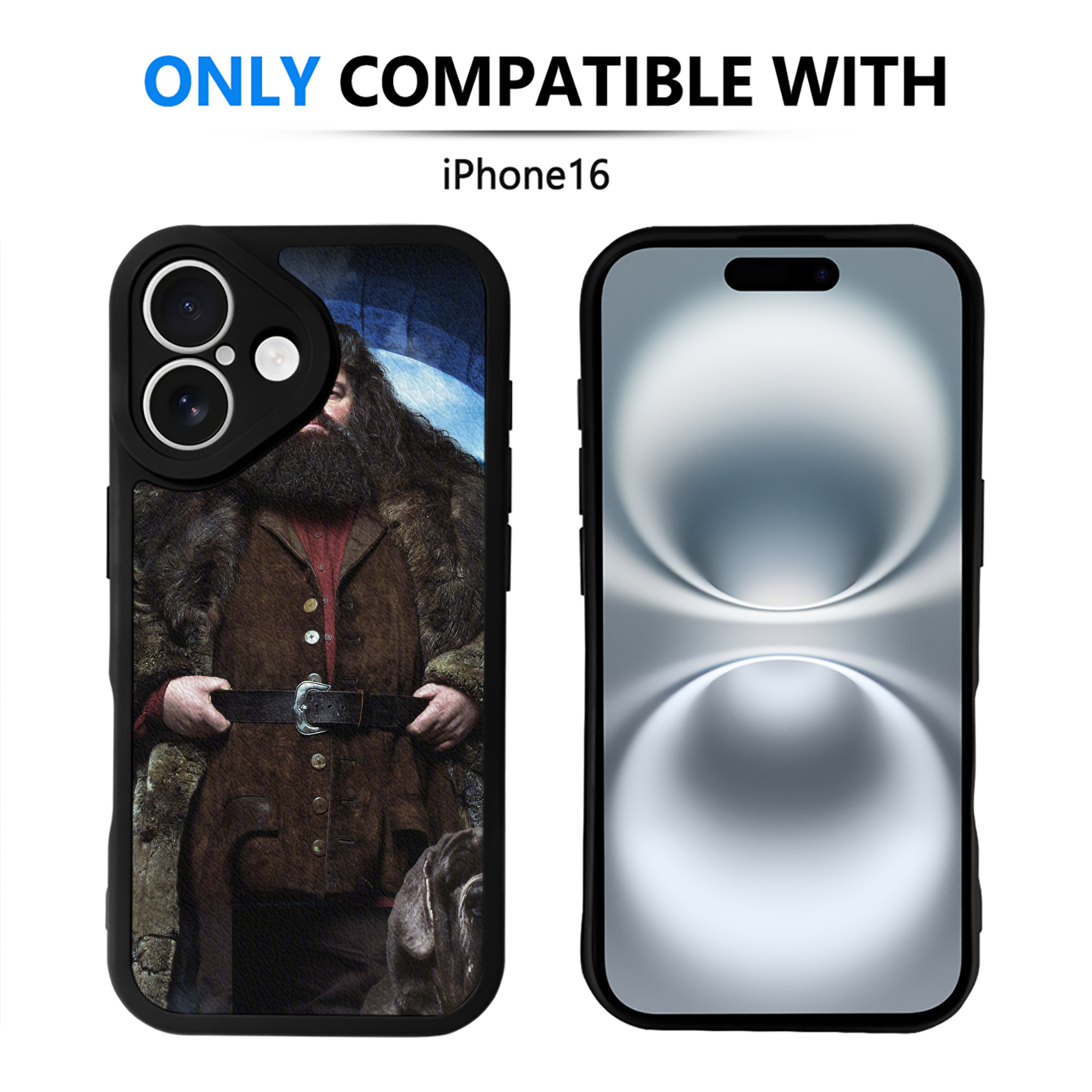 （画像用） Harry Potter ハリー・ポッターシリーズ 【iPhone 16シリーズ対応】シリコンスマホケース（レザー調） 材質：シリコン